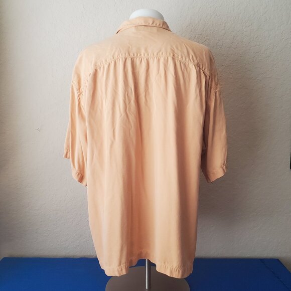 Tommy Bahama Coral Short Sleeve Silk Shirt Men's XXL - Picture 4 of 7